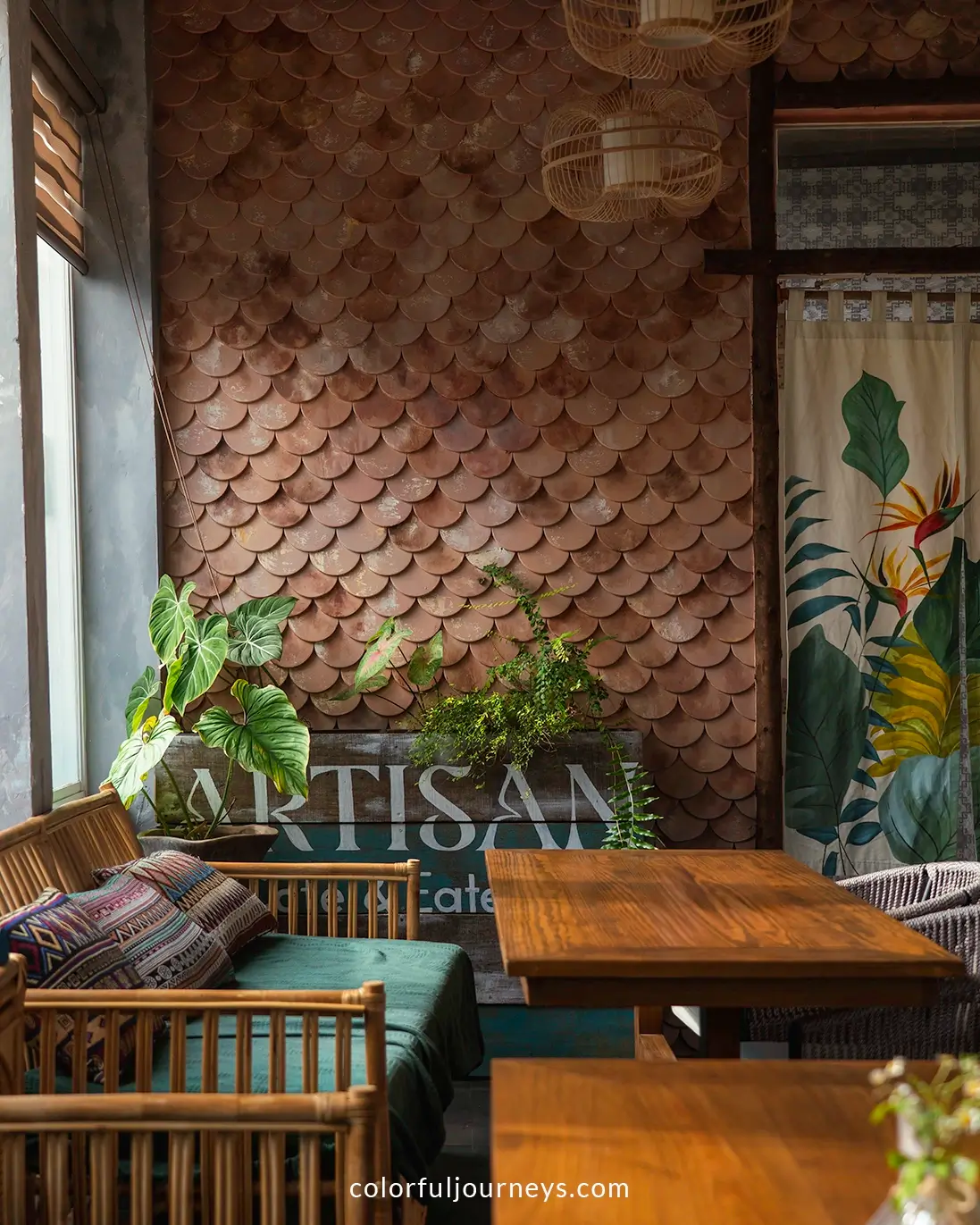 The interior of Artisan cafe in Nha Trang, Vietnam