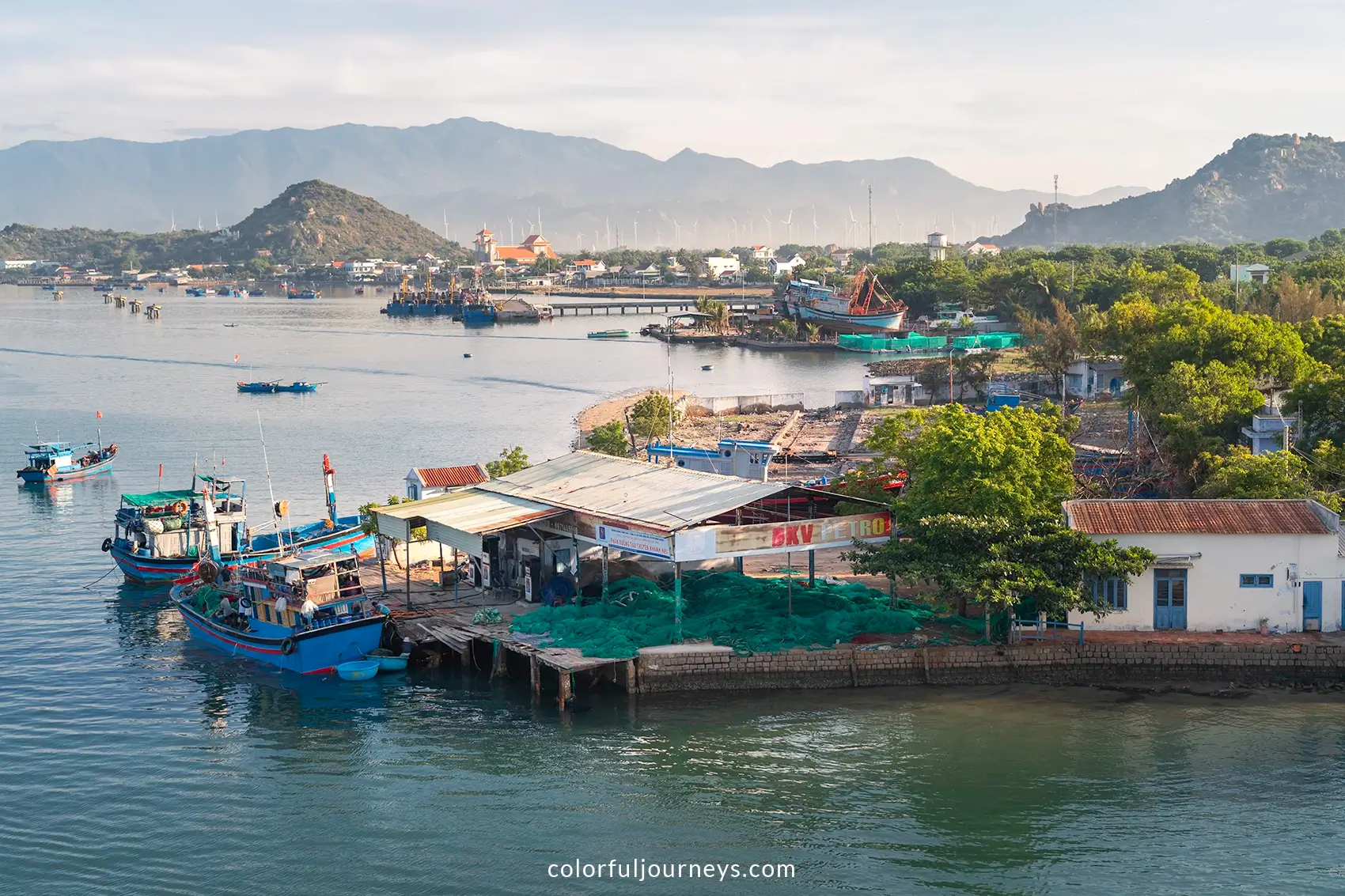 A fishing harbour near Nha Trang, Vietnam