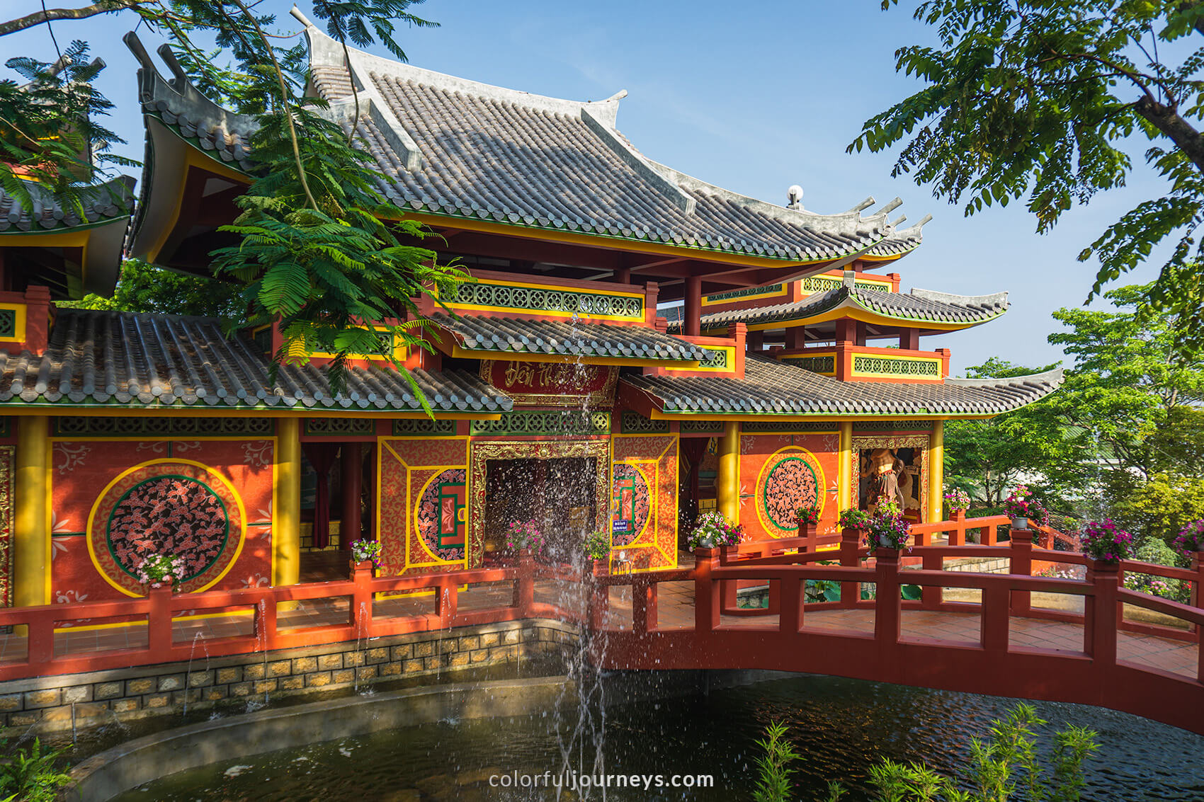 Temple at the top of Sam Mountain, Vietnam