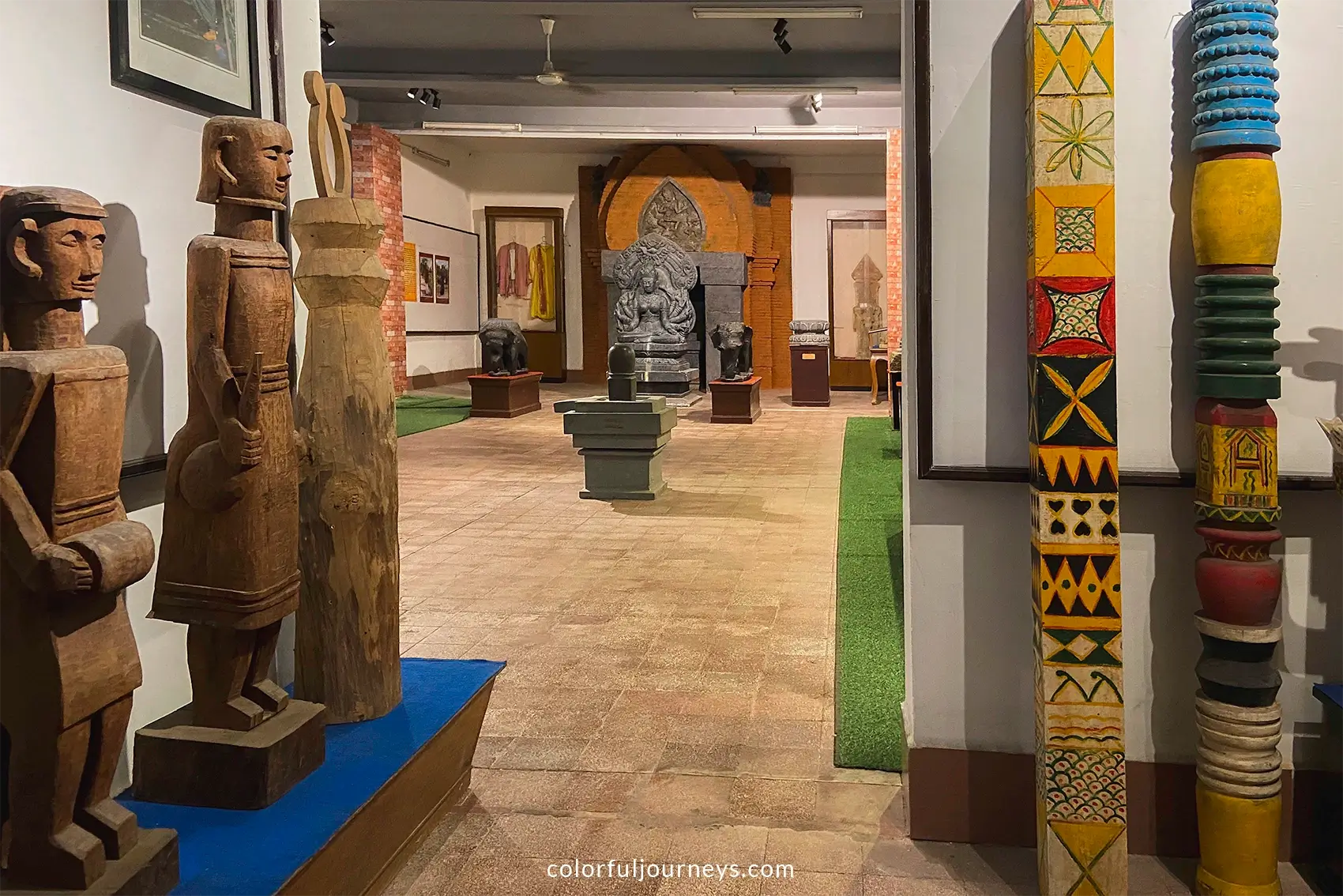Wooden sculptures in a museum in Nha Trang, Vietnam