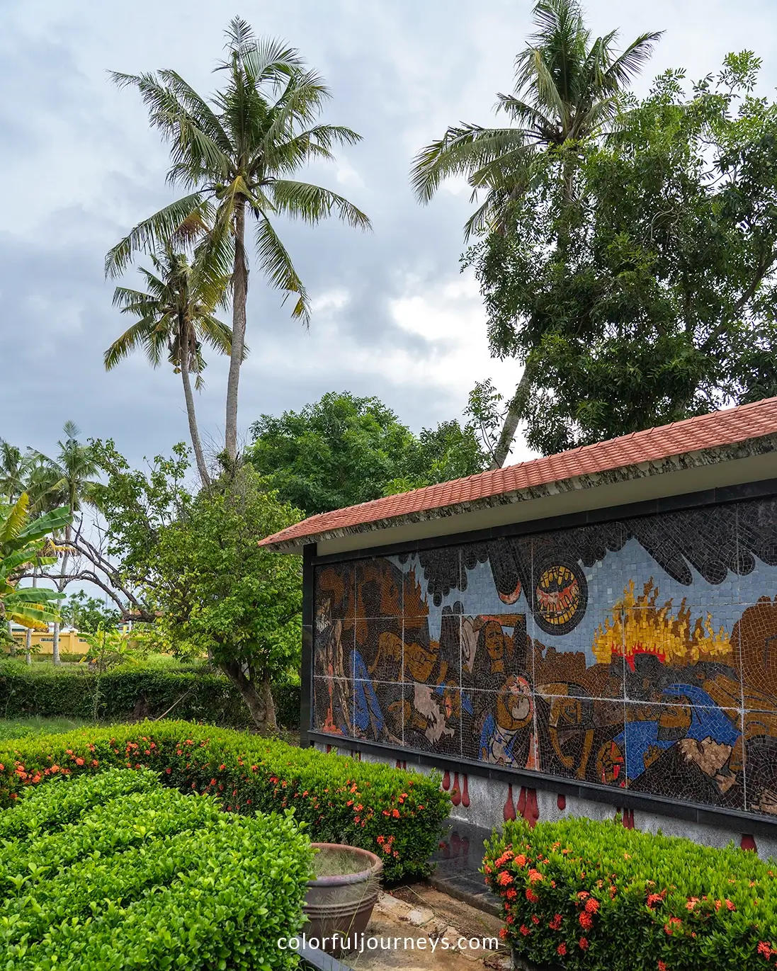 A mosaic at the Son My Memorial in Quang Ngai, Vietnam