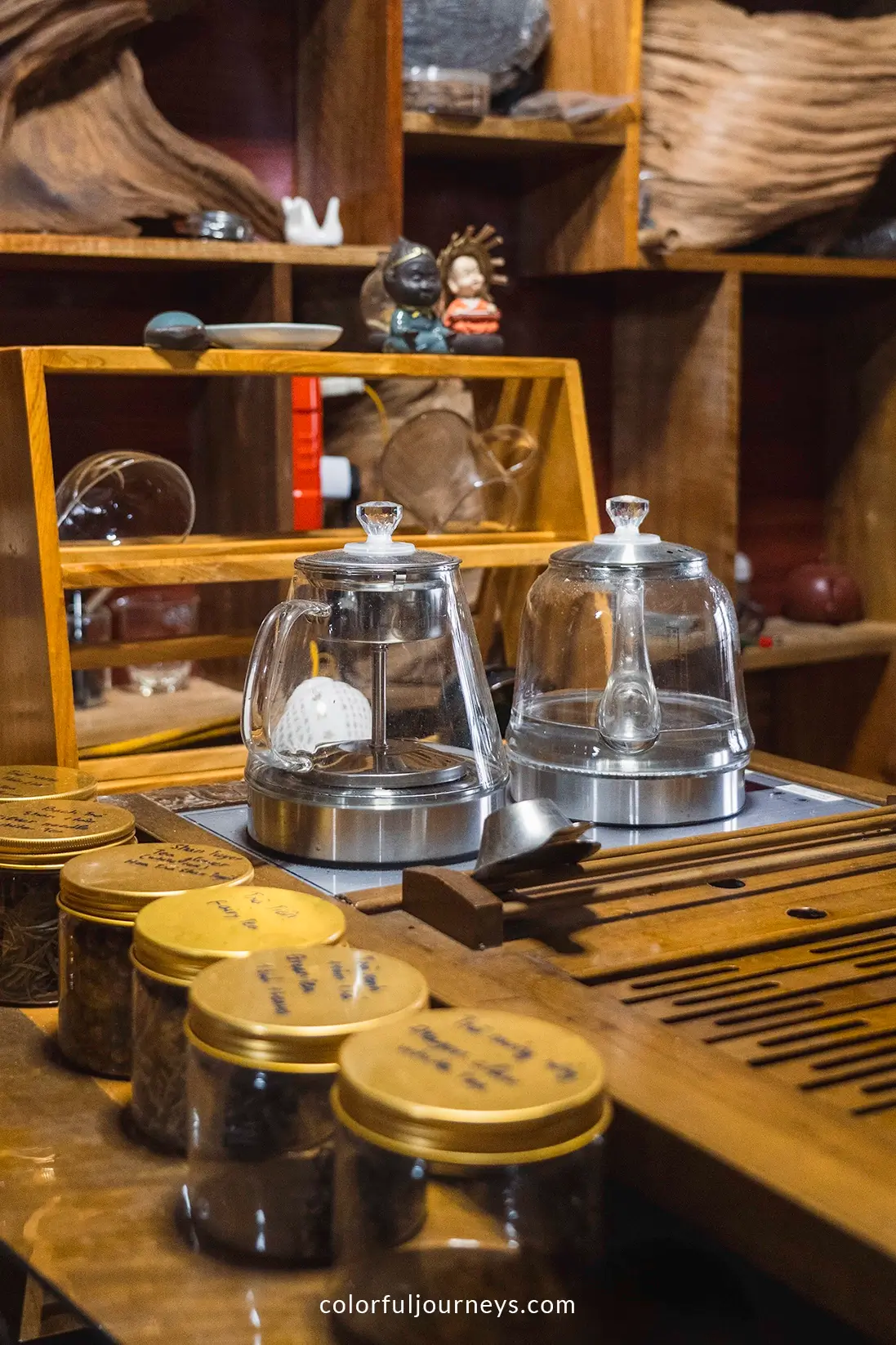 A tea shop in Ha Giang, Vietnam
