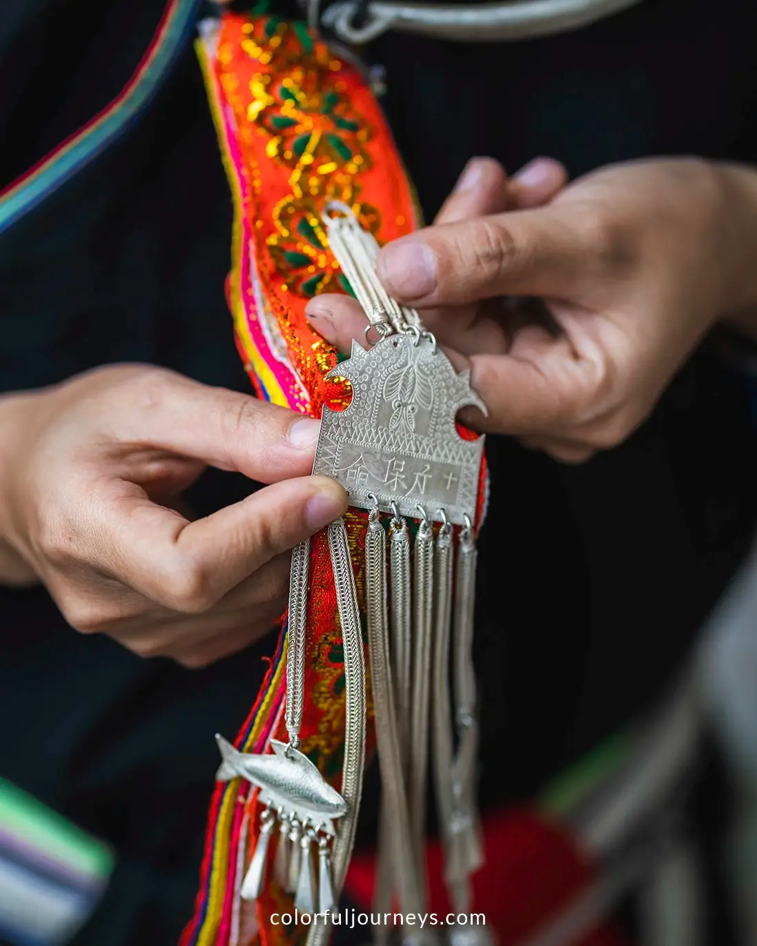 Traditional silver Dao jewelry in Vietnam
