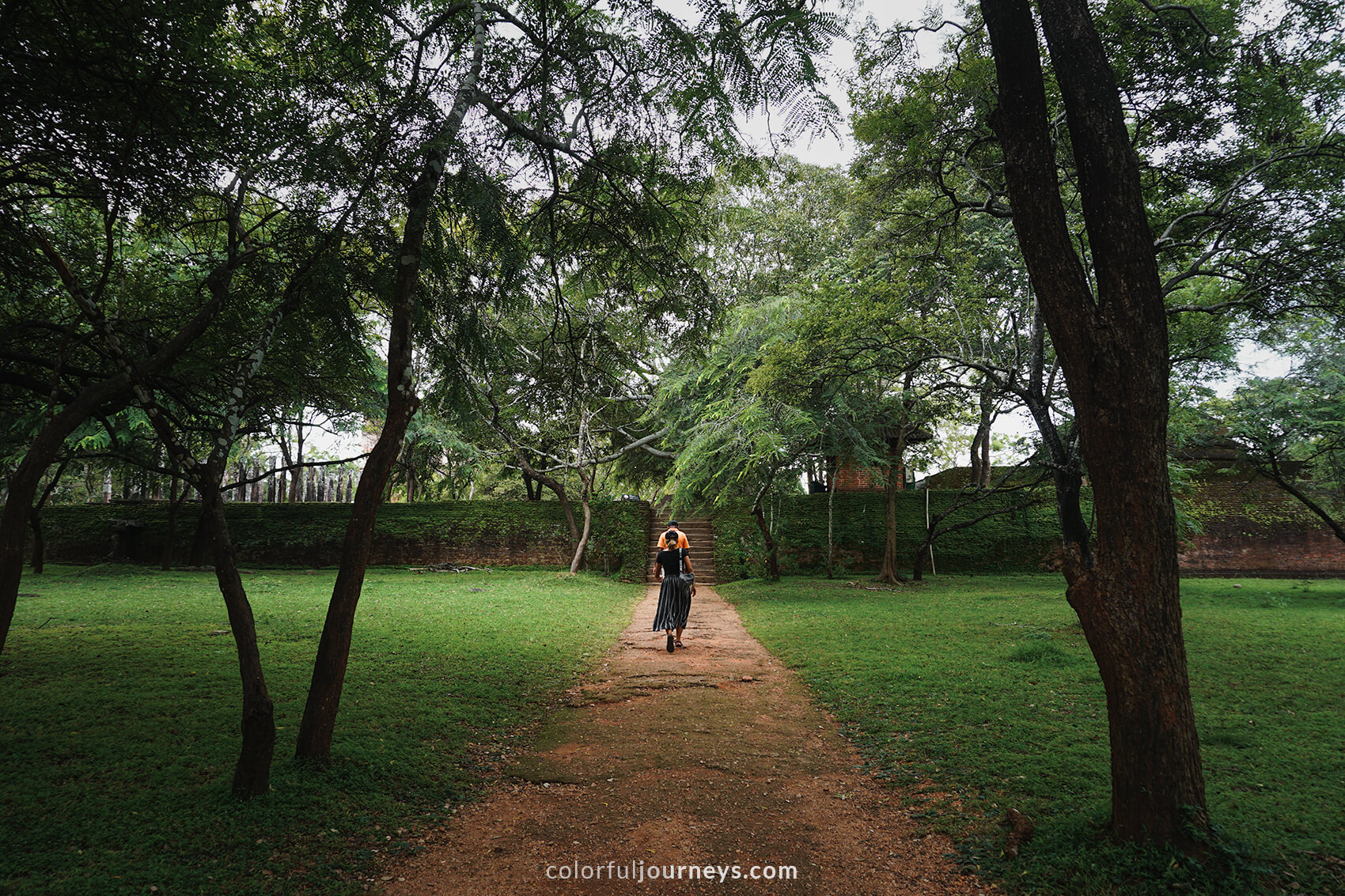 Visitors at Polonnaruwa