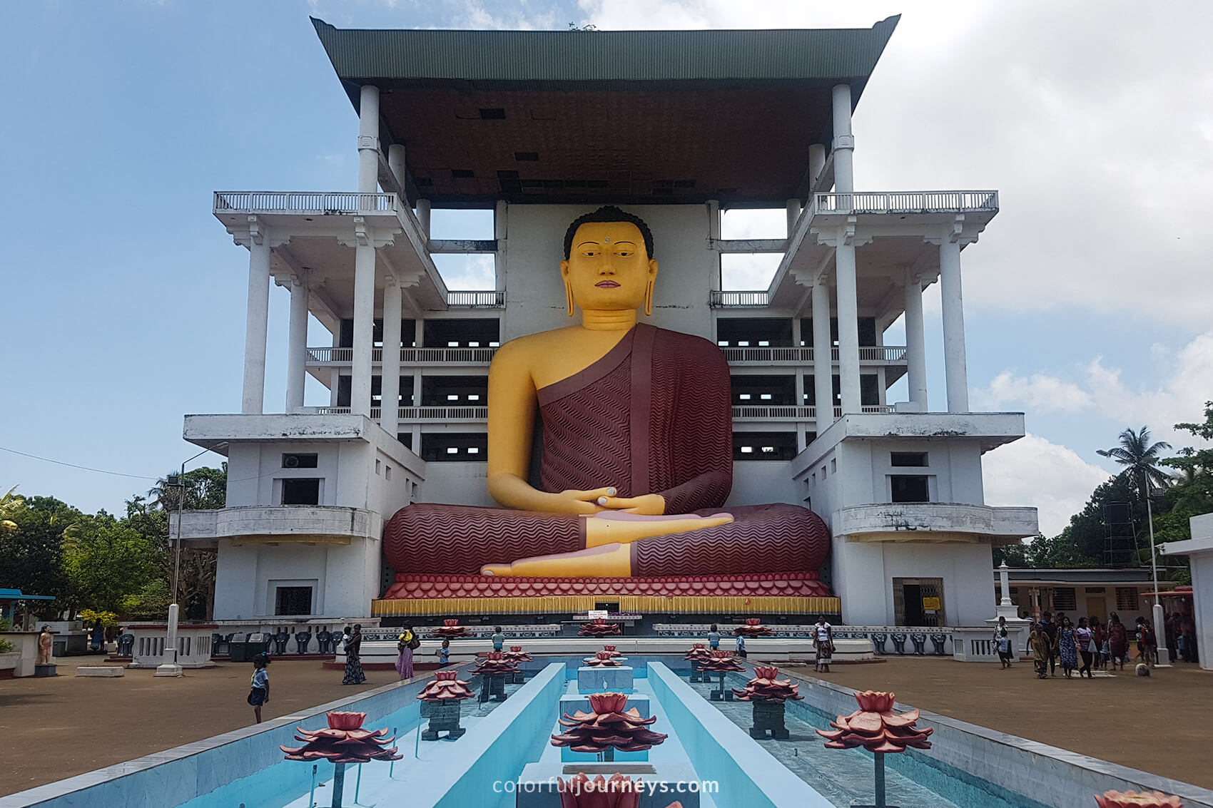 The highest Buddha in Sri Lanka at Weherahena Temple