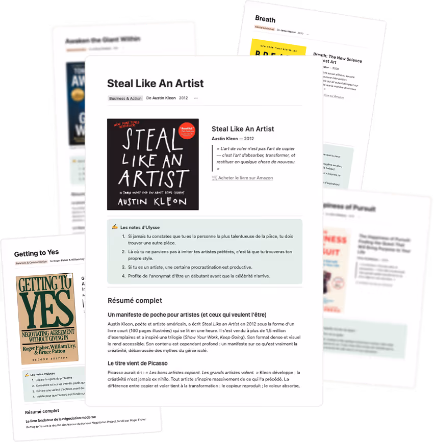 Pile de résumé de livres de dev perso