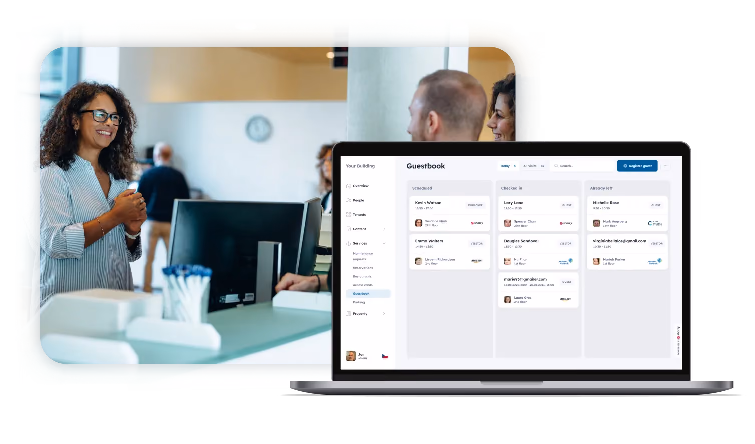 Advanced visitor management system by Sharry