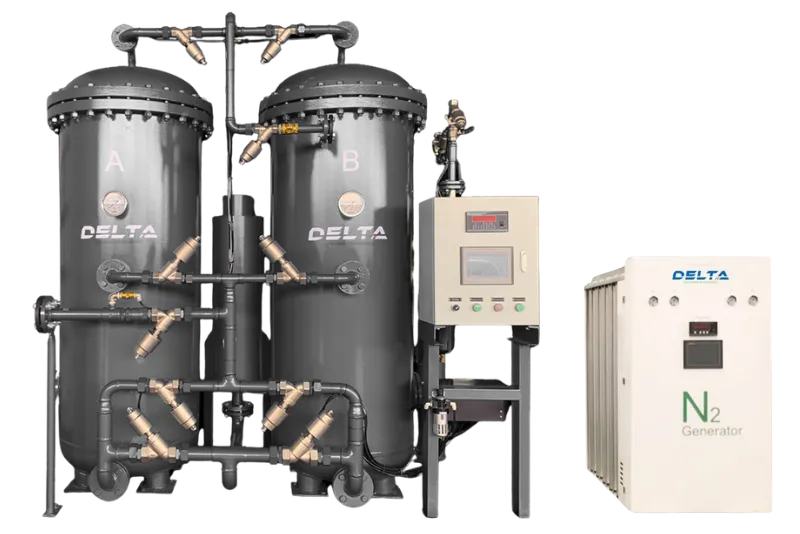 เครื่องผลิตแก๊สไนโตรเจน Nitrogen Generator | Delta Air Compressor