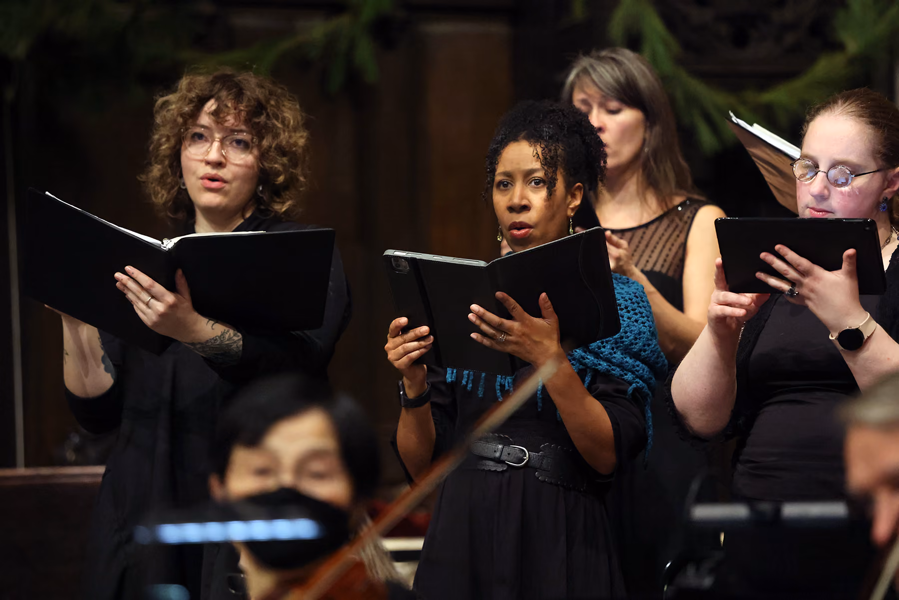 Singers in a choir