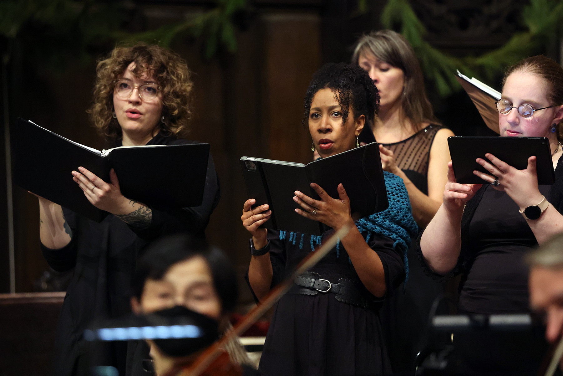 Singers in a choir