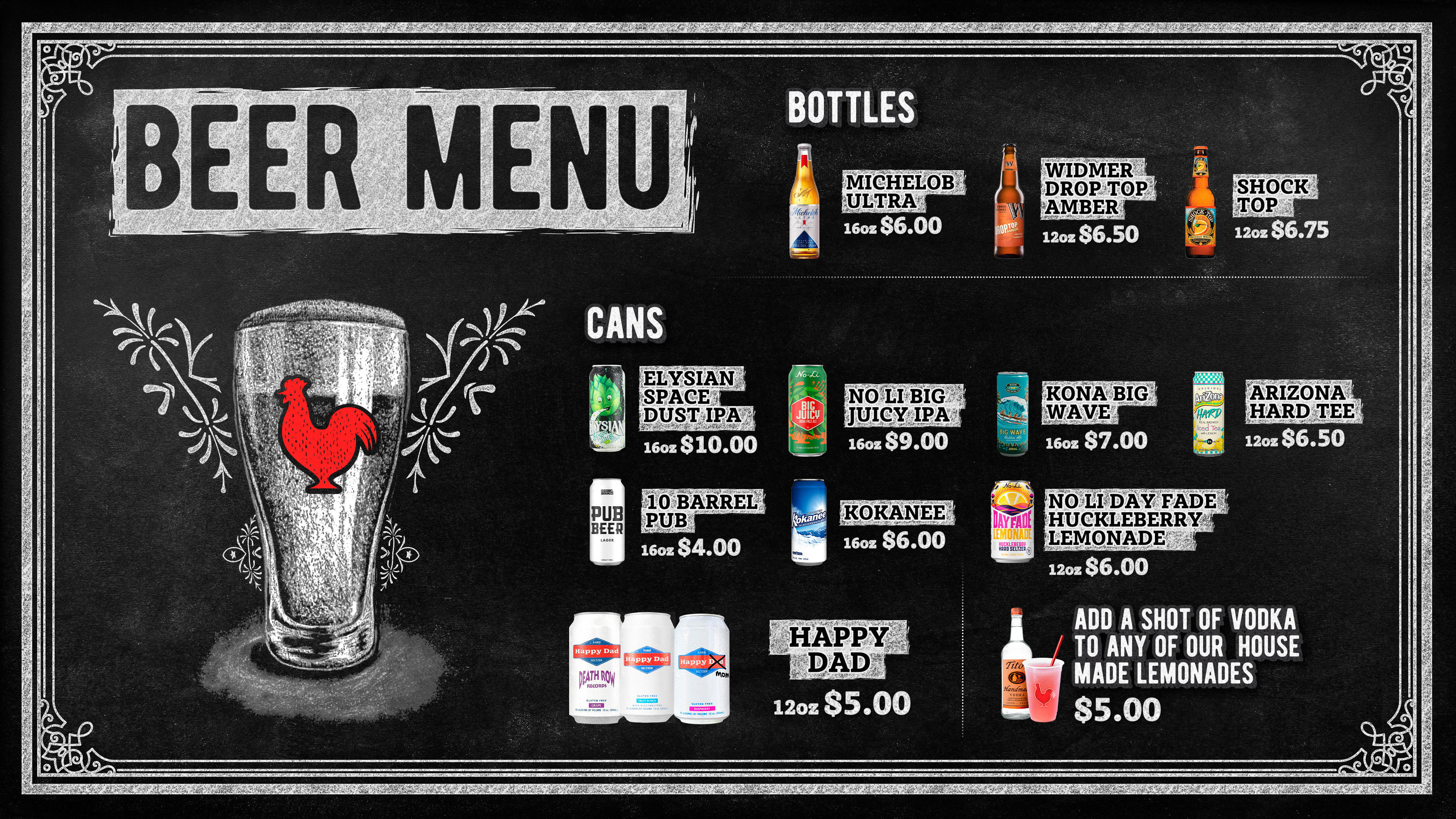 Beer Menu