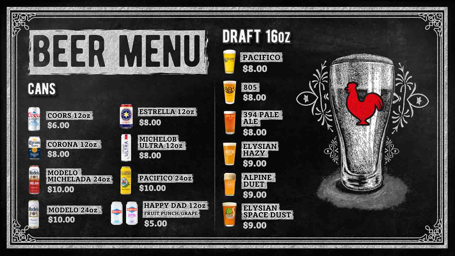 Beer Menu