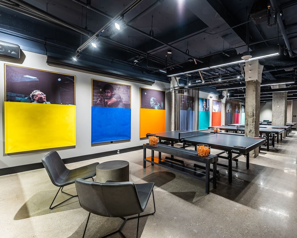 A ping-pong social club called Spin in Washington D.C.
