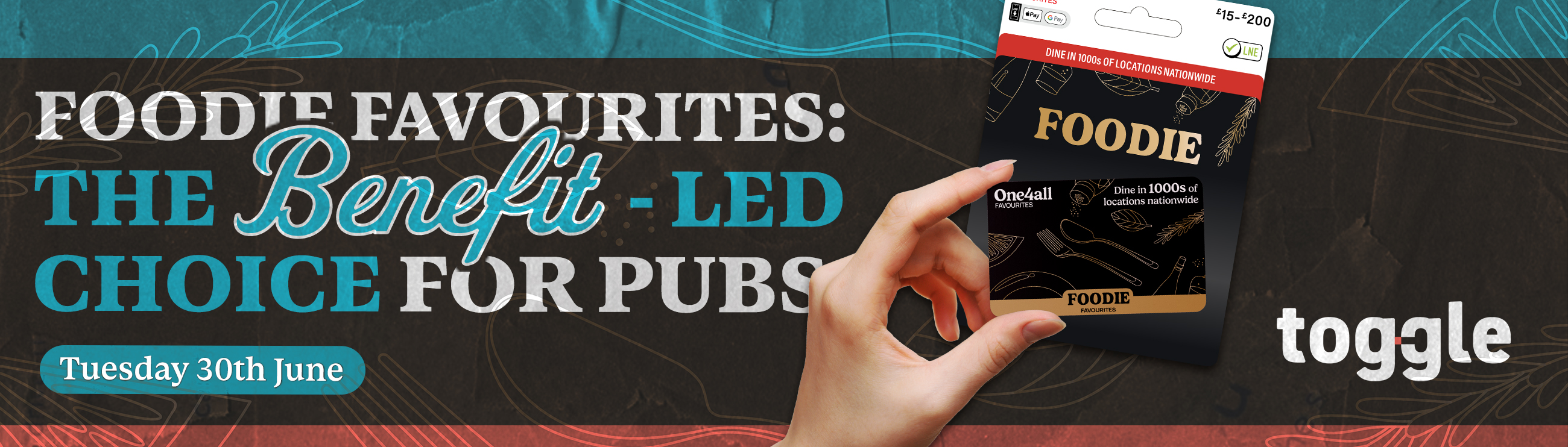 Foodie Favourites: Get Your Pub onto the UK's Biggest Gift Card Shelves | Toggle x Blackhawk Network