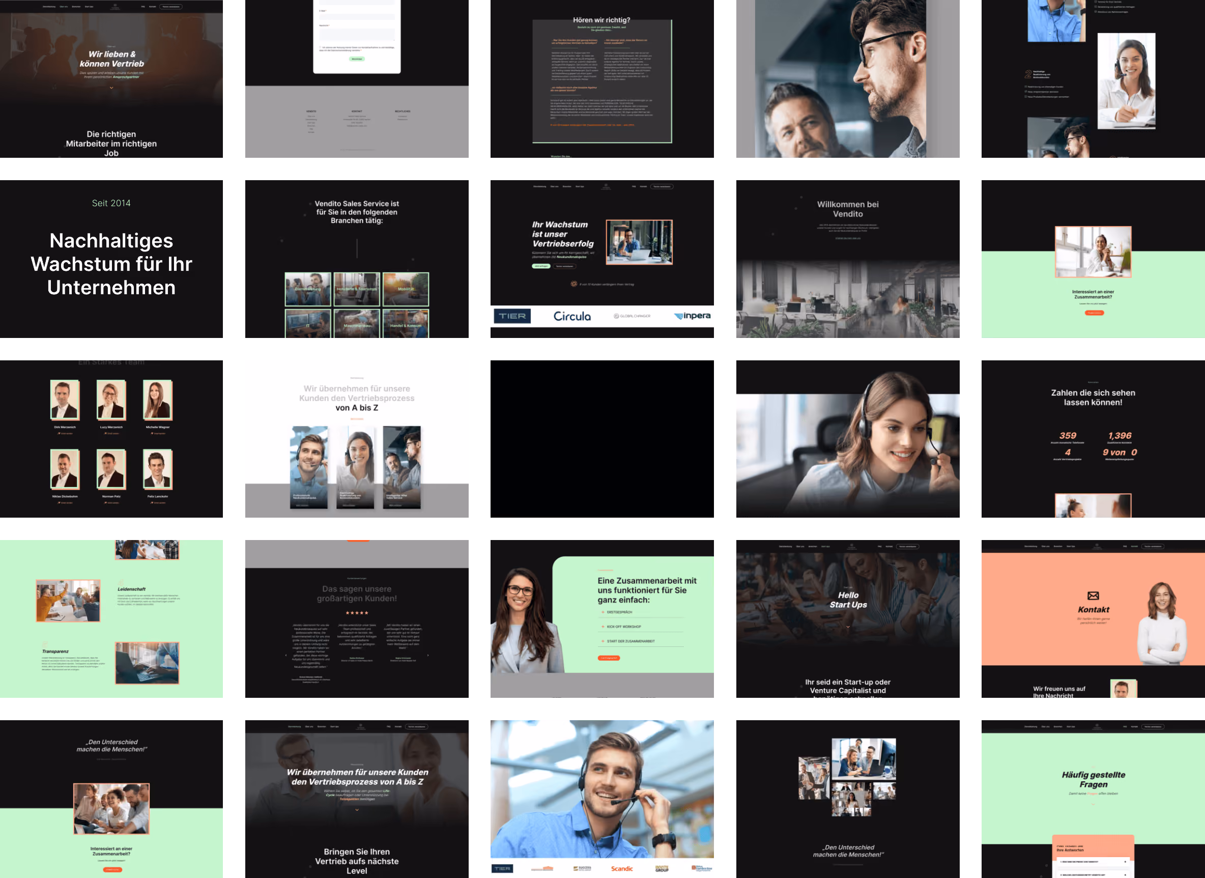 Vendito Sales Ui UX Collage