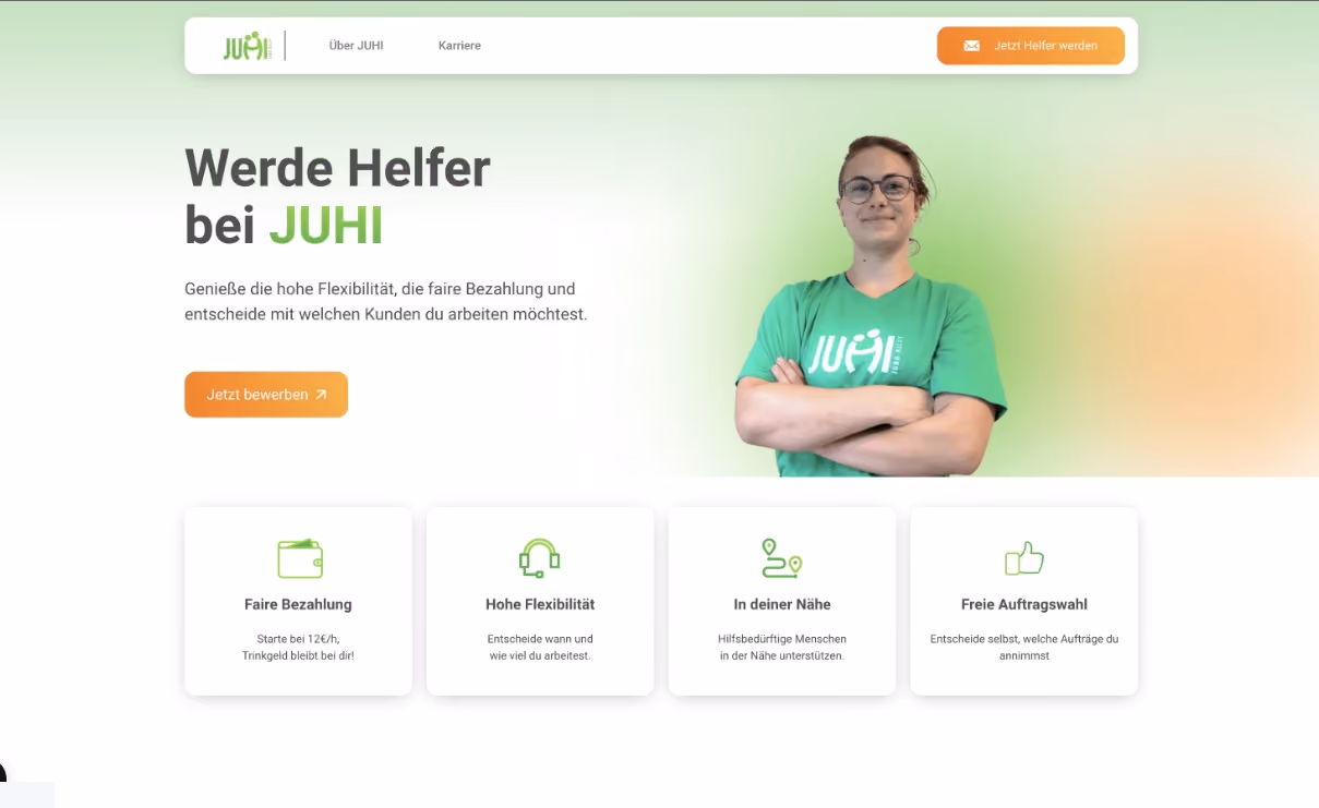 Juhi-Screenshot-von-website