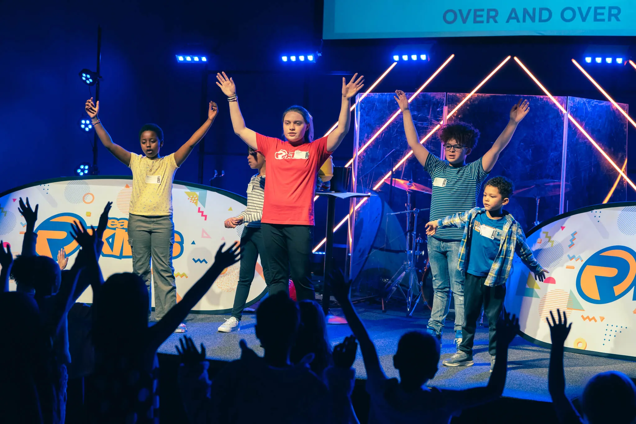Children enjoying themselves at Reach Church's facilities.