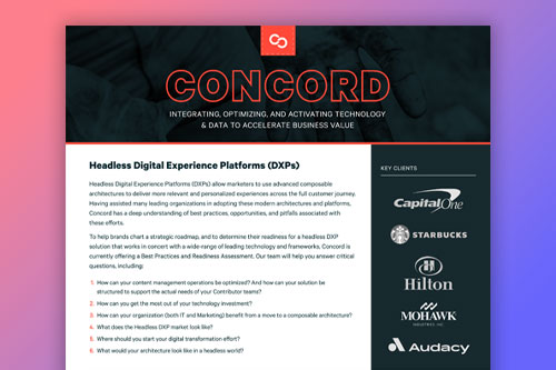 Headless DXP One Pager