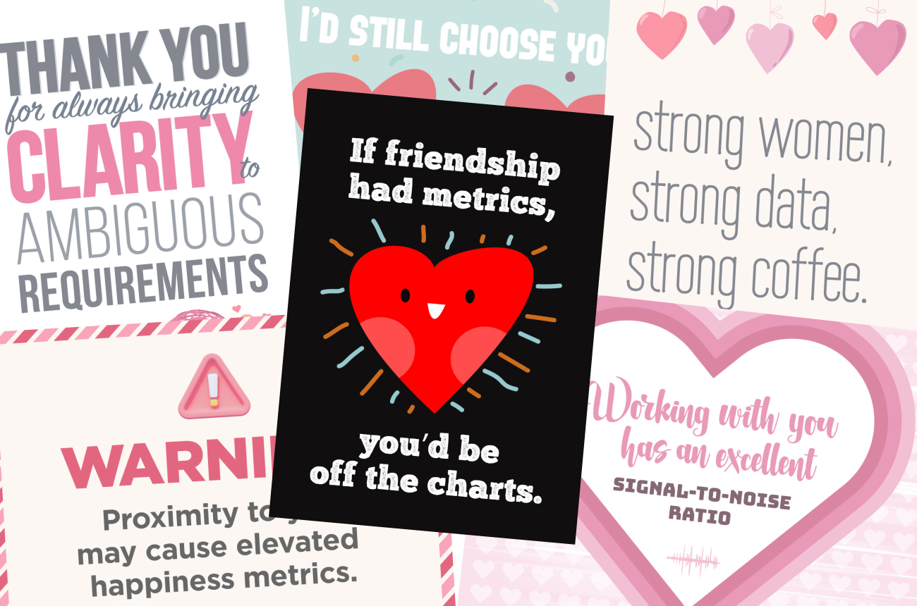 From Charts to Hearts: Valentine’s Day Cards for Data Enthusiasts
