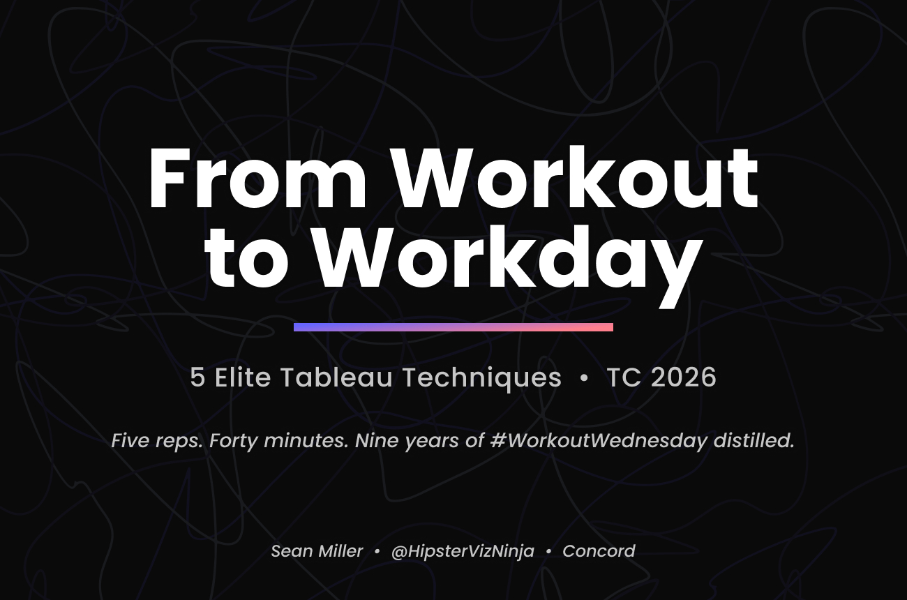 From Workout to Workday: 5 Elite Tableau Techniques
