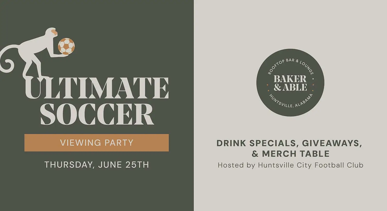 flyer for Ultimate Soccer Viewing Party