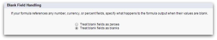 Blank Field Handling