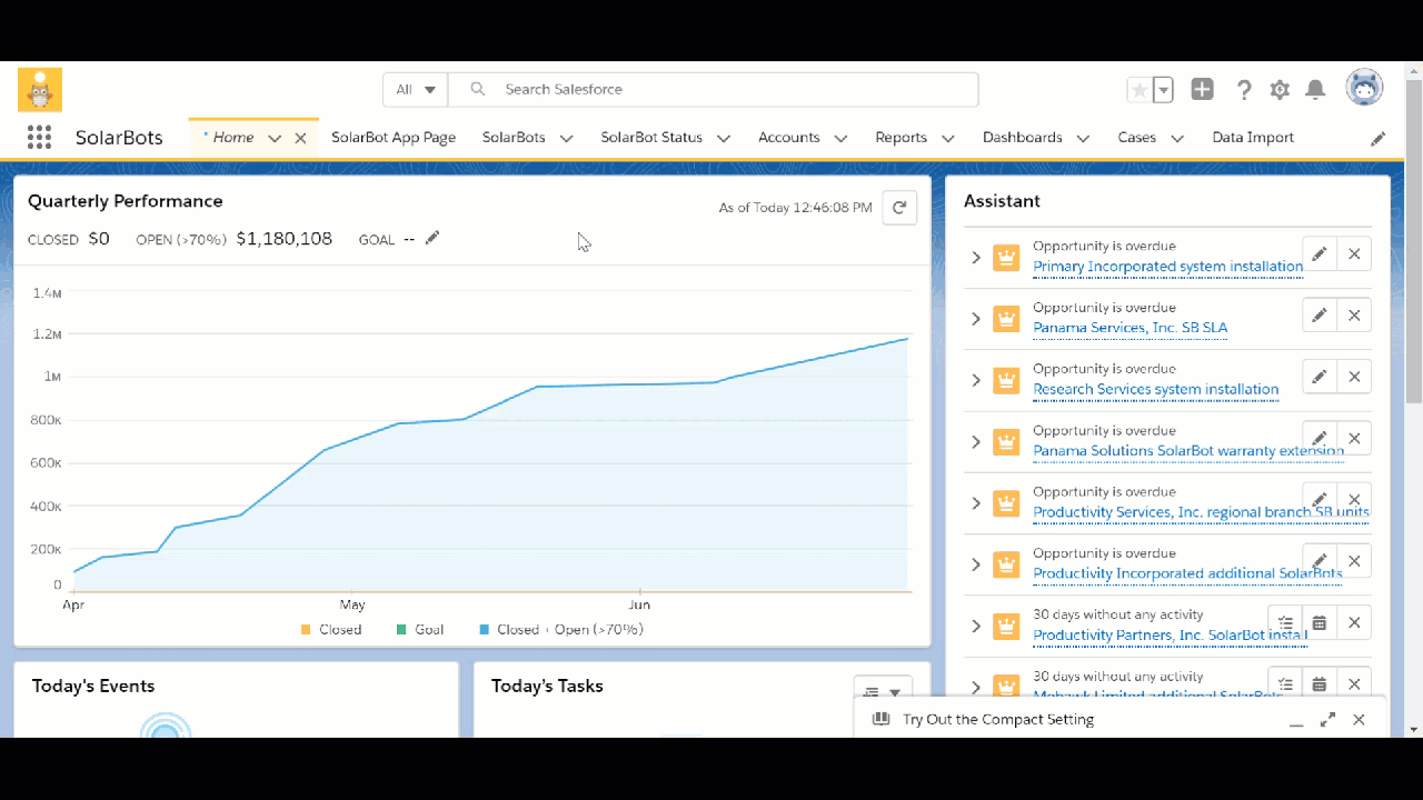 Demo showing how to use the Favorites feature in Salesforce Lightning.