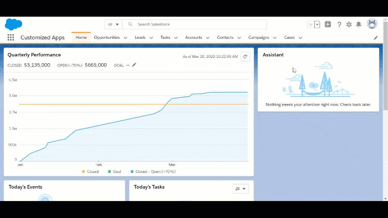 Demo of pinning the case list view