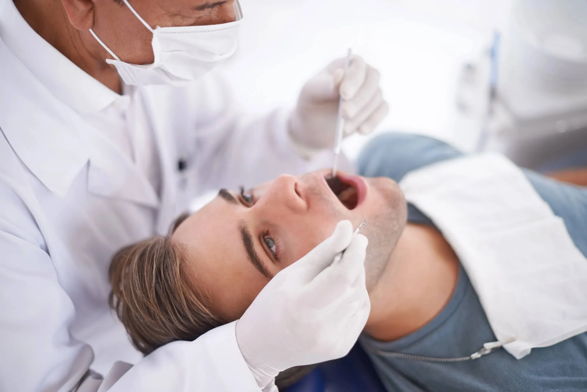 patient receiving gum disease treatment Issaquah
