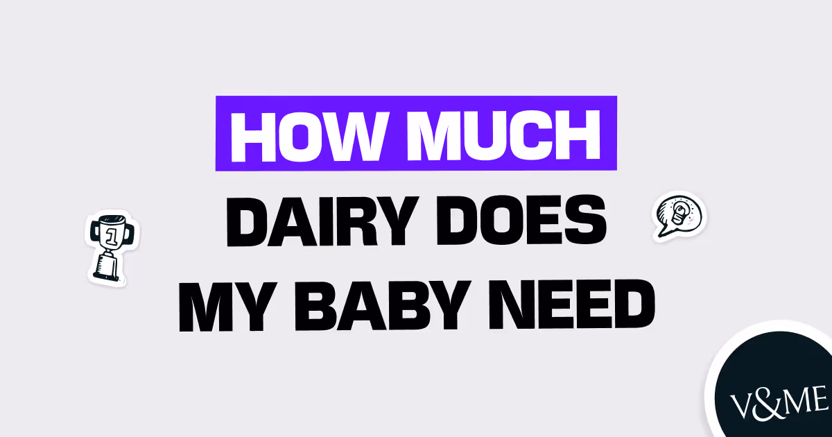 How much dairy does my baby need?