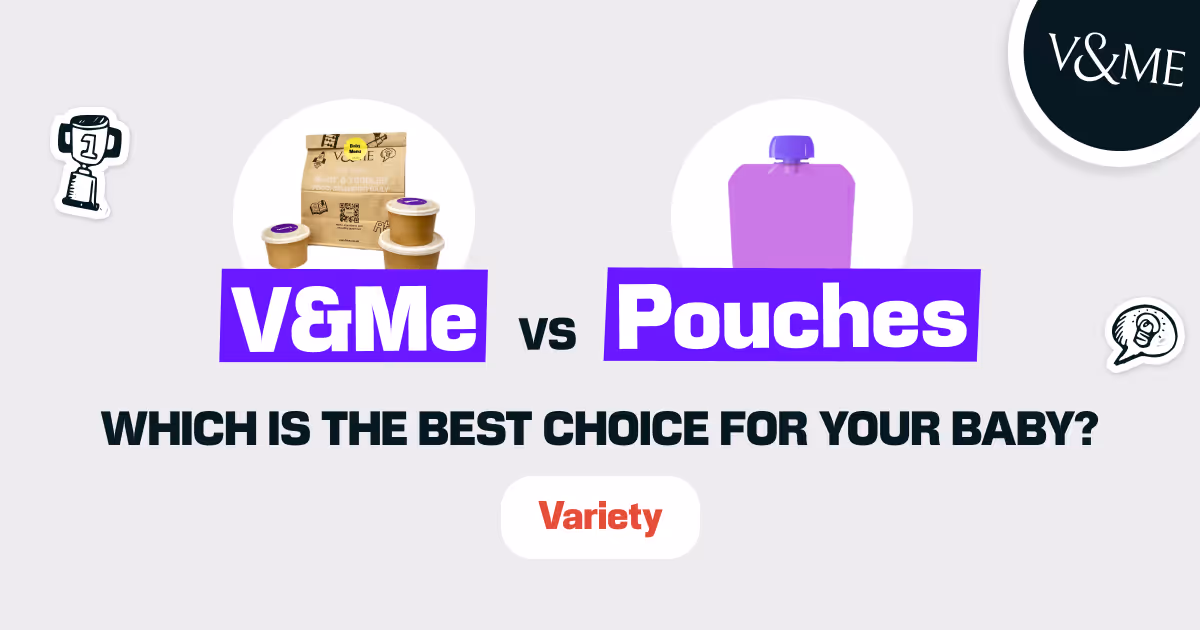 V&Me vs Baby Food Pouches: Variety