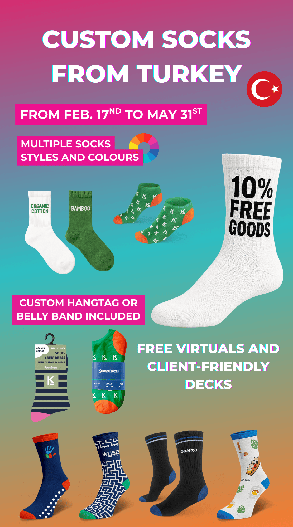 10% Free Socks 