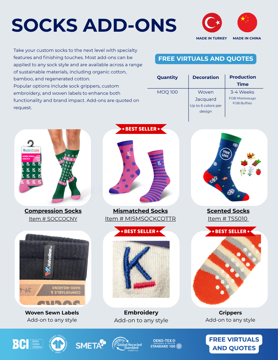 Socks Add-Ons Flyer