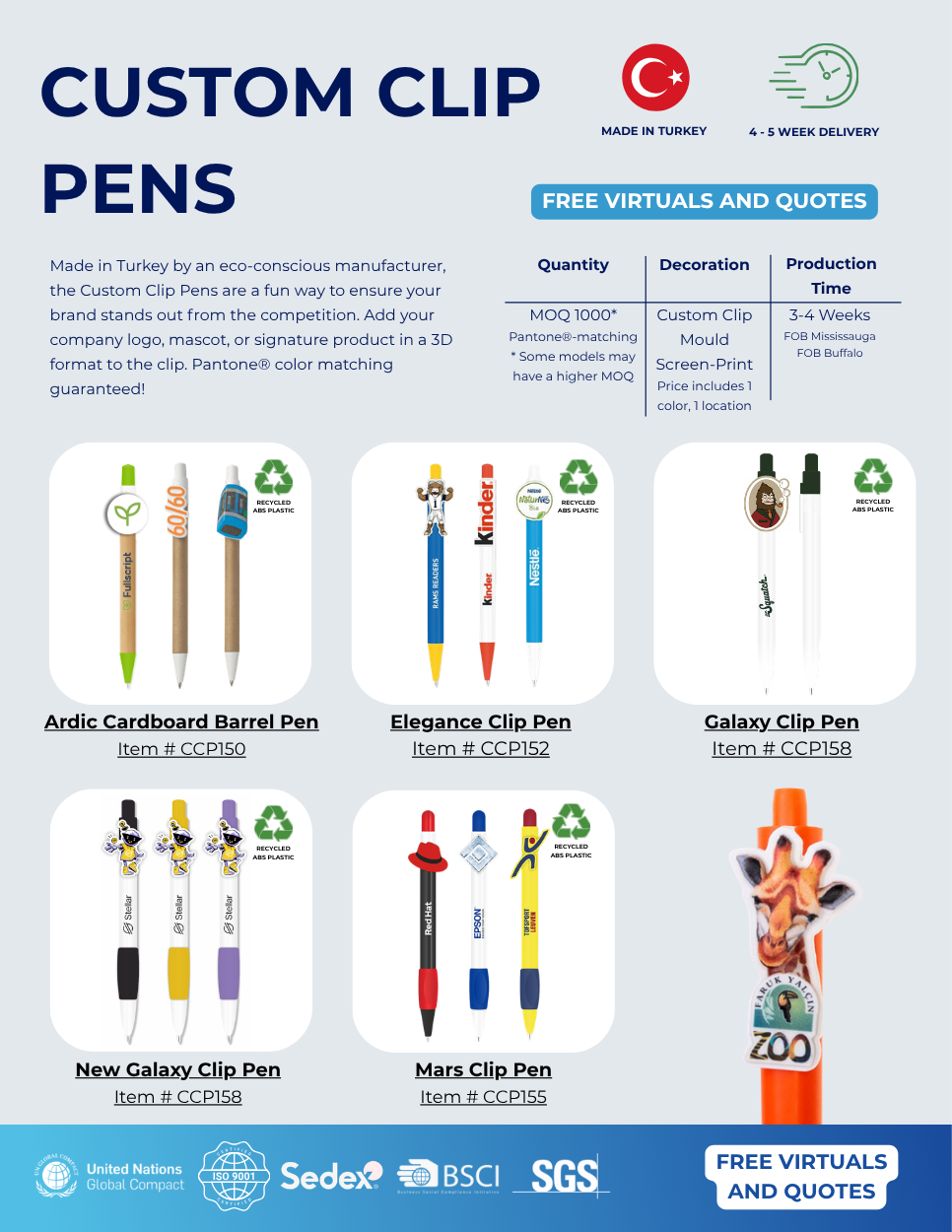 Custom Clip Pen Flyer
