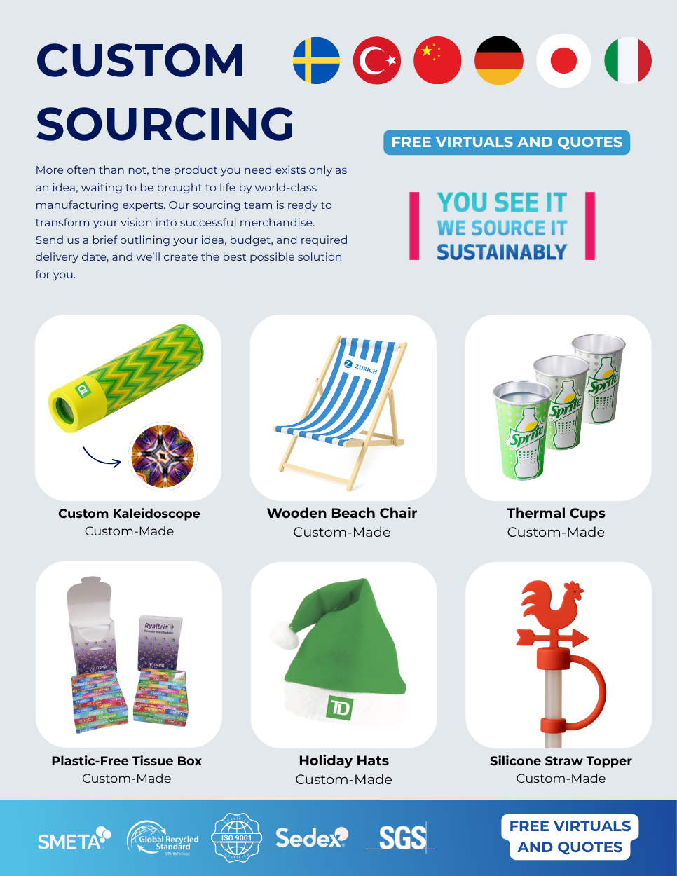 Custom Sourcing Flyer
