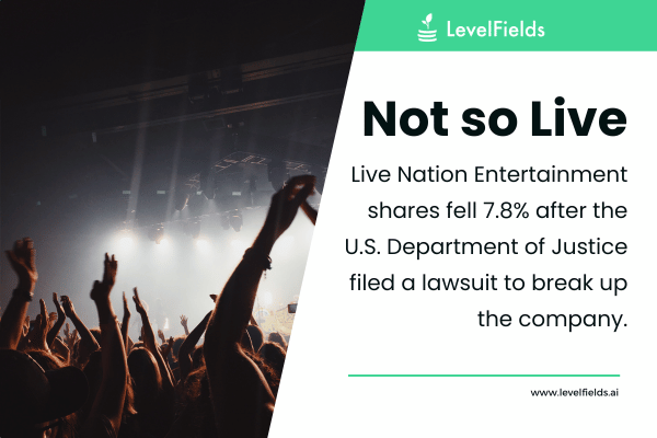 How will the DOJ lawsuit affect Live Nation's market position?