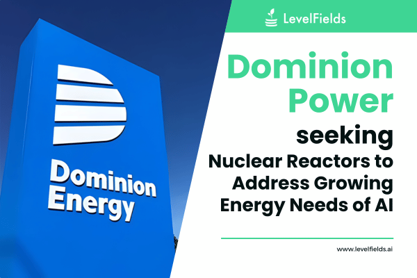 Dominion Power pursues SMR development to support data center cooling.
