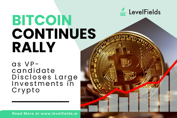 Bitcoin gains on Trump and Vance's crypto advocacy.