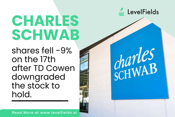 Schwab Shares Decline 9% After Downgrade and EPS Estimate Cuts