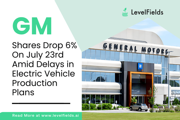 GM's electric vehicle production delays result in a notable stock decrease.