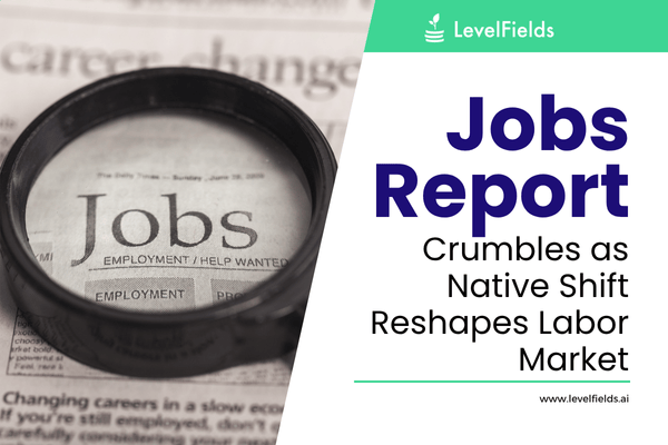 July jobs report shows sharp slowdown, with payroll gains collapsing and native-born employment rising amid declining immigrant labor.