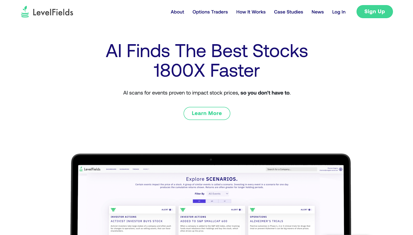 LevelFields homepage