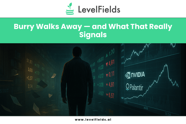 Burry exits the market after major Nvidia and Palantir put bets, just as AI stocks finally roll over.