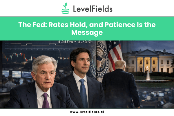 No rate cut rush: the Fed stays cautious as inflation lingers and labor markets remain resilient.