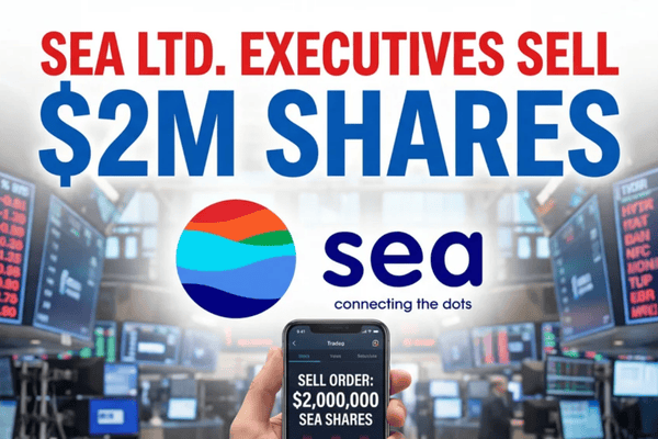 Sea Ltd. draws attention after executives sell $2 million in shares, highlighting insider activity across Southeast Asia tech giant.