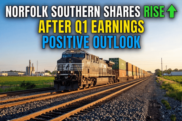 Norfolk Southern stock rises 7.5% after Q1 results, highlighting stable performance and improved execution in tough market conditions.