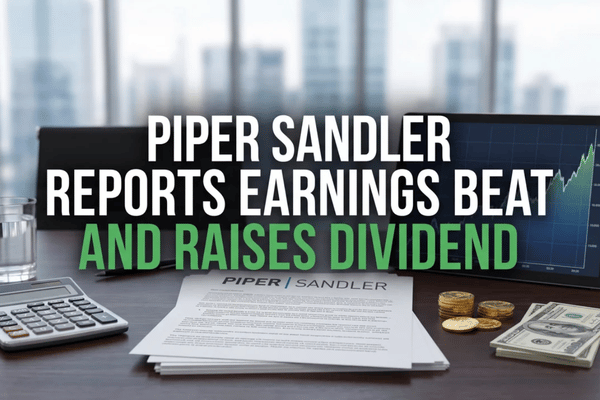 Piper Sandler reports strong earnings and dividend increase, with revenue and EPS topping expectations.