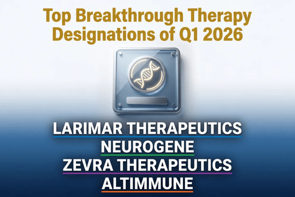 2026 Breakthrough Therapy Designations drove biotech stock moves as investors priced faster FDA review and commercialization potential.