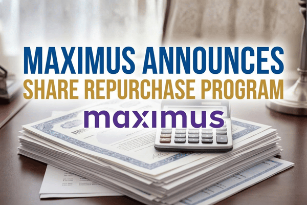 Maximus raises earnings outlook and announces $400 million buyback, supporting investor focus despite lower year-over-year revenue.