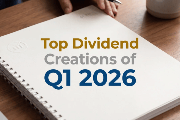 Dividend creation events in Q1 highlighted new shareholder return programs across telecom, gold mining, and regional banking.